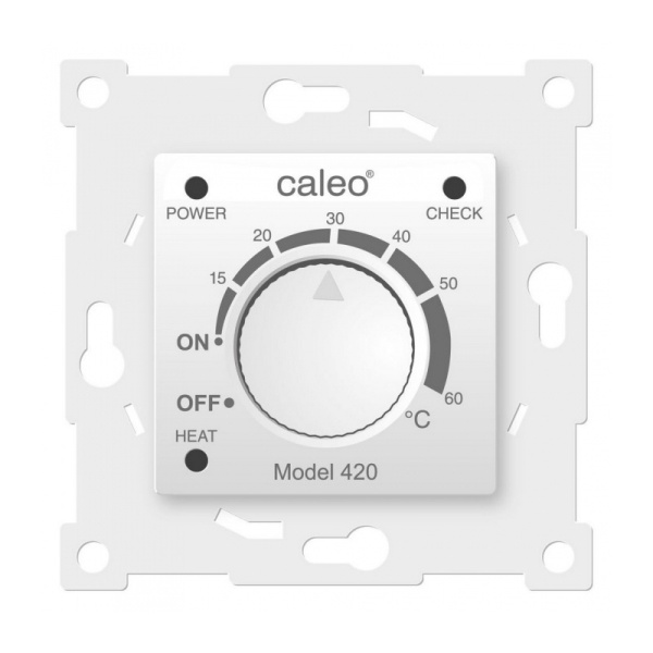 Терморегулятор CALEO 420 с адаптерами белый